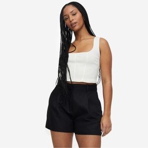 H&M linen blend shorts